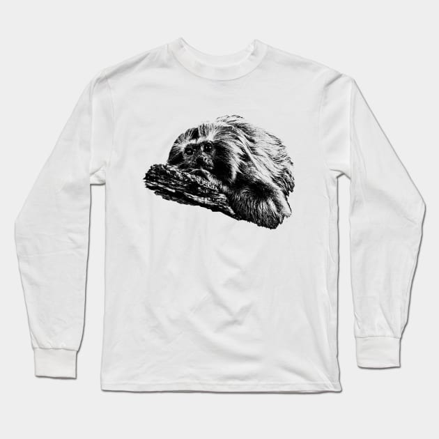 Golden lion tamarin Long Sleeve T-Shirt by Guardi